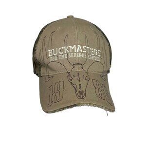Buckmasters For The Serious Hunter Mens Embroidered Camo Adjustable Cap